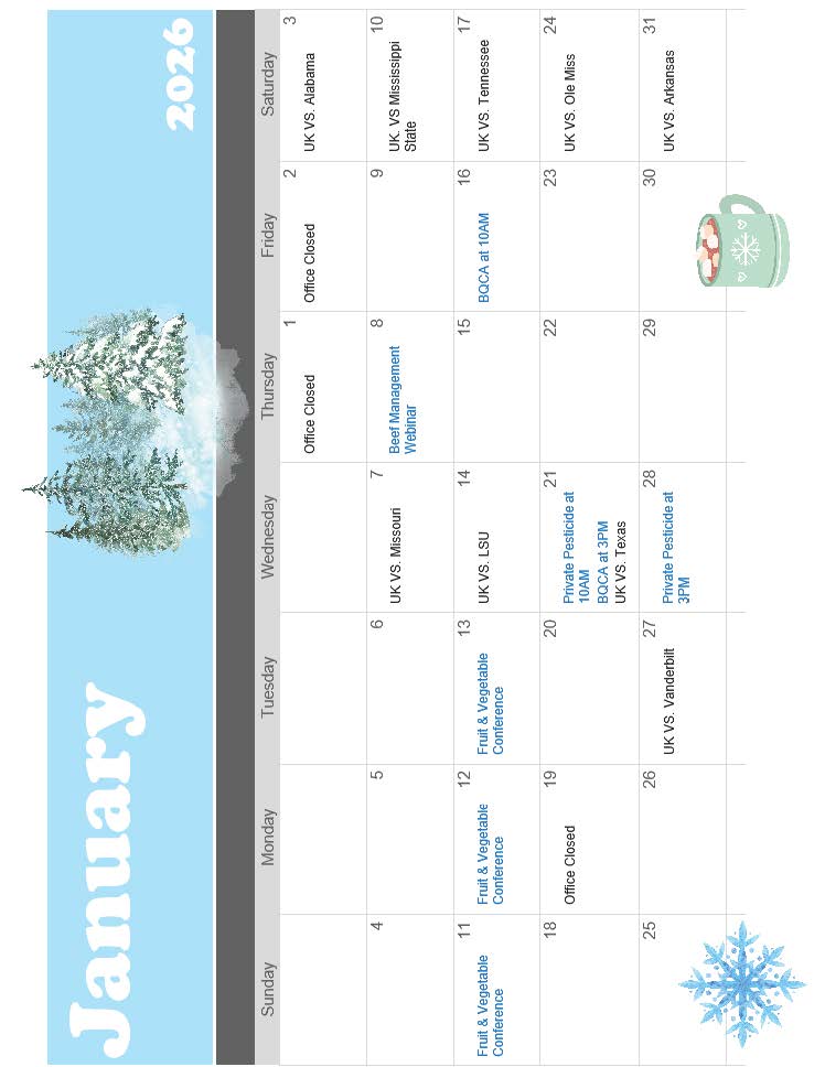 January 2026 Calendar